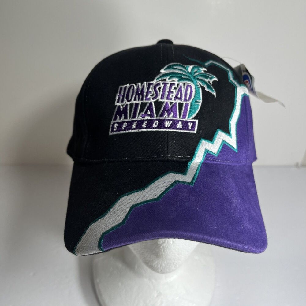 Homestead Miami Speedway Strapback Hat Racing ISC Motorsports Nascar Flames